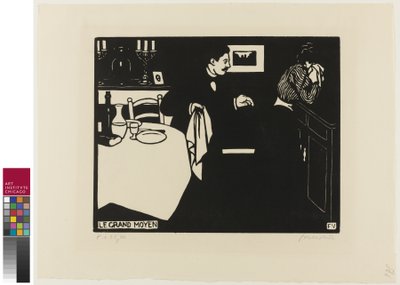 Extreme Measure, hatodik tábla az Intimaciesből, 1898 alkotó: Felix Edouard Vallotton