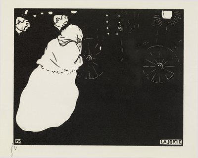 A kijárat, 1895 alkotó: Felix Edouard Vallotton