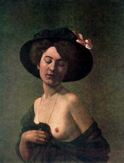 Kalapos hölgy, 1908. alkotó: Felix Edouard Vallotton