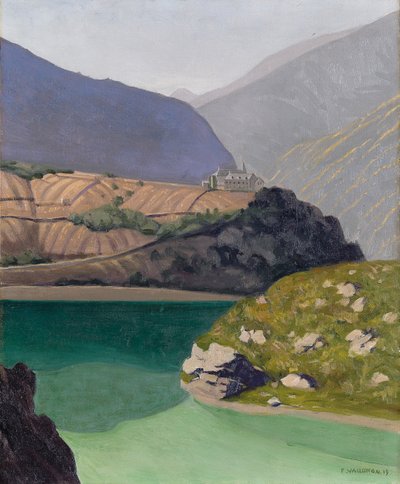 Geronde-tó, Sierre, 1919 alkotó: Felix Edouard Vallotton