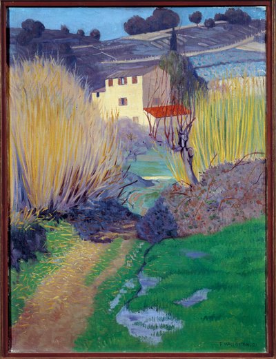 Táj Cagnesben Felix Vallotton (1865-1925) festménye 1921 V. 0,8x0,6 m Rouen, Szépművészeti Múzeum alkotó: Felix Edouard Vallotton