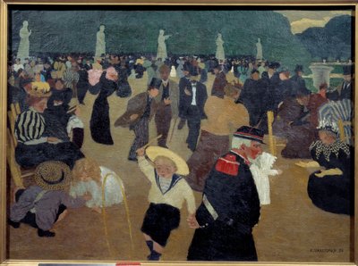 Felix Vallotton (1865-1925) Le jardin du Luxembourg festménye alkotó: Felix Edouard Vallotton