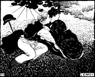 Az én. Felix Edouard Vallotton (1865-1925) fametszete alkotó: Felix Edouard Vallotton