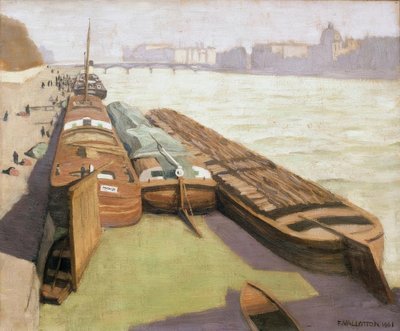 Bárkák, Szajna partjai alkotó: Felix Edouard Vallotton