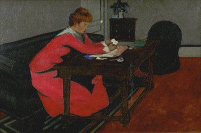 Misia az íróasztalánál, 1897 alkotó: Felix Edouard Vallotton