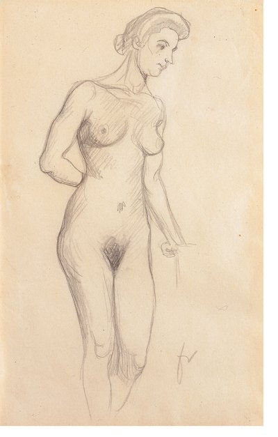Meztelen alkotó: Felix Edouard Vallotton