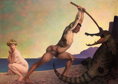 Perseus megöli a sárkányt alkotó: Felix Edouard Vallotton