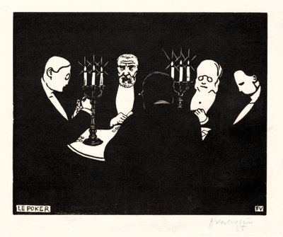 Póker, 1896. alkotó: Felix Edouard Vallotton