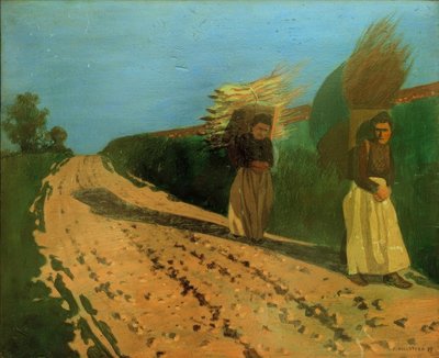 Csomagok hordozók alkotó: Felix Edouard Vallotton