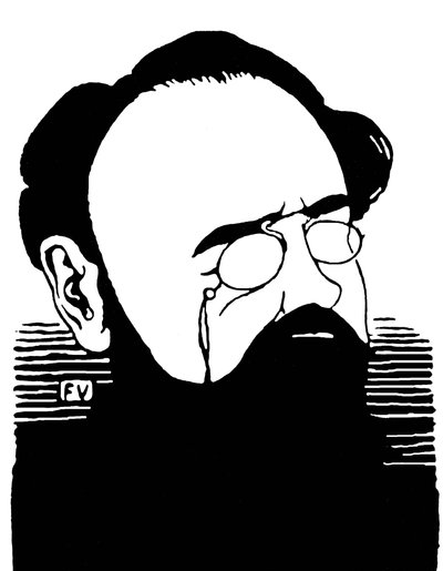 Emile Zola (1840-1902) francia író portréja. Metszet: Felix Edouard Vallotton (1865-1925) alkotó: Felix Edouard Vallotton