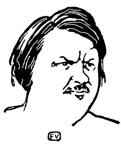 Honore de Balzac portréja (1799-1850) alkotó: Felix Edouard Vallotton