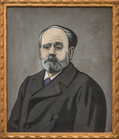 Emile Zola portréja alkotó: Felix Edouard Vallotton