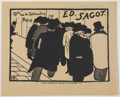 Nyomtatás szerelmesei alkotó: Felix Edouard Vallotton