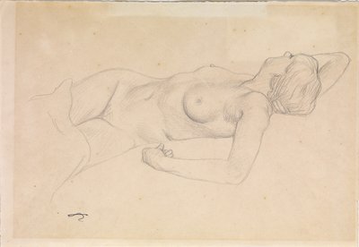 Fekvő meztelen alkotó: Felix Edouard Vallotton
