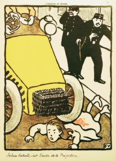 Köszönj, ez a prefektúra autója! alkotó: Felix Edouard Vallotton
