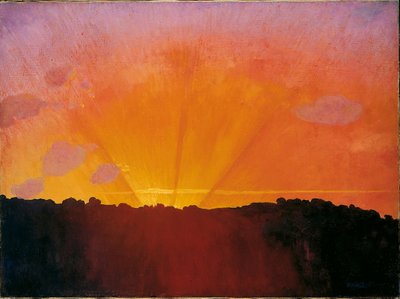 Naplemente, Orange Sky, 1910. alkotó: Felix Edouard Vallotton