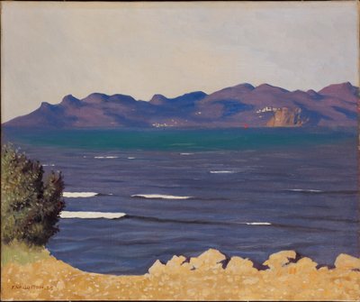 Az Esterel és a Cannes-i öböl, 1925. alkotó: Felix Edouard Vallotton