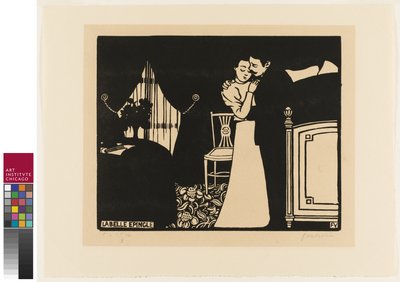 The Fine Pin, harmadik tábla az "Intimacies"-ből, 1898 alkotó: Felix Edouard Vallotton