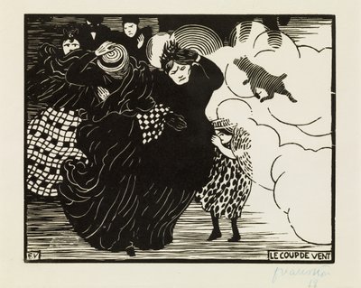 The Gale, 1894 alkotó: Felix Edouard Vallotton