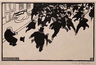 A tiltakozás, 1893. alkotó: Felix Edouard Vallotton