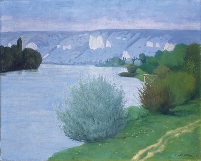 A Szajna Les Andelys közelében, 1916 alkotó: Felix Edouard Vallotton