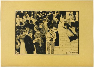 Az énekesek alkotó: Felix Edouard Vallotton