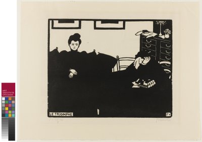 The Triumph, második lemez az Intimaciesből, 1898 alkotó: Felix Edouard Vallotton