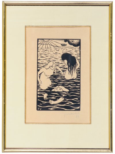 Három fürdőző alkotó: Felix Edouard Vallotton
