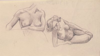 Két tanulmány a női aktokról alkotó: Felix Edouard Vallotton
