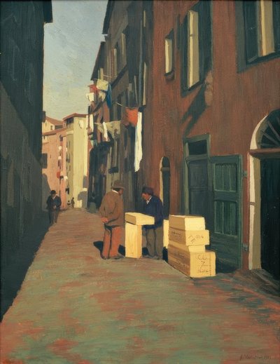 Nizza régi utcája alkotó: Felix Edouard Vallotton