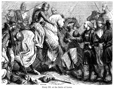 III. Henrik a lewesi csatában, 1264. május 14-én. alkotó: Felix Henri Emmanuel Philippoteaux