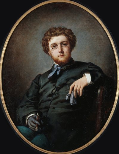 Georges Bizet zeneszerző portréja 1838-1875, kb. 1865. alkotó: Felix Henri Giacomotti