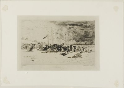 Squall Trouville-ben alkotó: Felix Hilaire Buhot