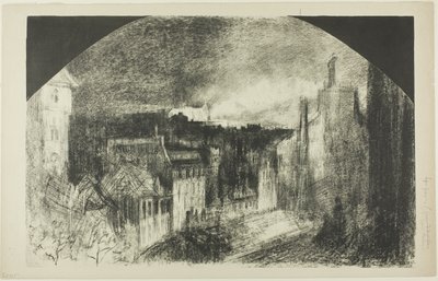 Bastille-nap Montmartre-ban alkotó: Felix Hilaire Buhot