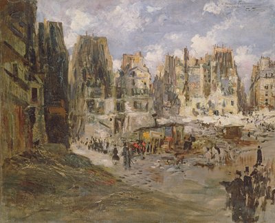 A Butte aux Moulins alkotó: Felix Hilaire Buhot