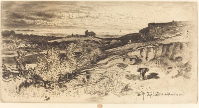 A Saint-Michel-kápolna Estre-ben. alkotó: Felix Hilaire Buhot