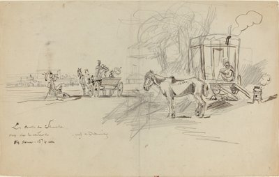 A Deauville-i versenyek alkotó: Felix Hilaire Buhot