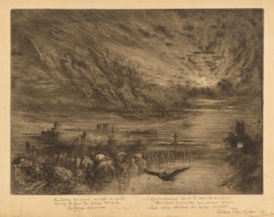 Les Esprits des Villes Mortes Spirits from the Cities of the Dead, 1885. alkotó: Felix Hilaire Buhot
