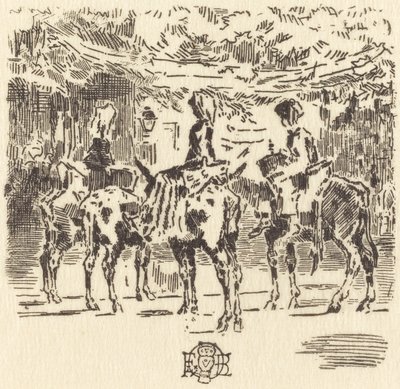 Luchon kis szamara, 1873. alkotó: Felix Hilaire Buhot