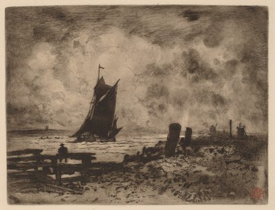 Tengerészgyalogság: Medway szuvenírje alkotó: Felix Hilaire Buhot