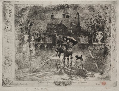 Az ország szomszédai, 1879-1880. alkotó: Felix Hilaire Buhot