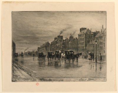A fülkeállvány alkotó: Felix Hilaire Buhot