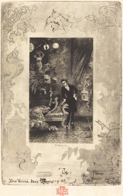 A szerelem változatossága A szív változása, 18791880. alkotó: Felix Hilaire Buhot