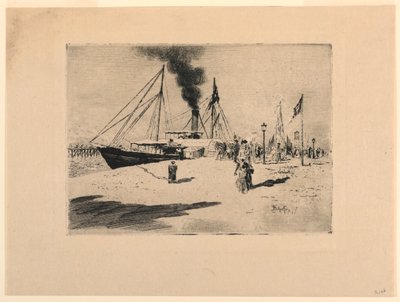 Trouville-re dobott alkotó: Felix Hilaire Buhot