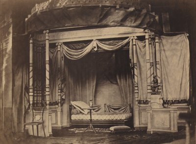 Hálószoba az 1855-ös párizsi világkiállításon,1855 (fotó) alkotó: Félix Jacques Antoine Moulin