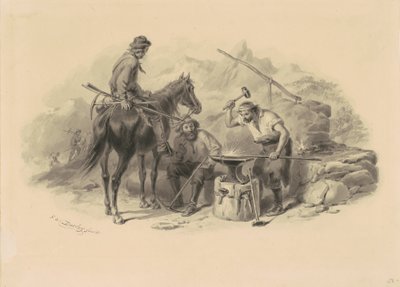 Kovács az aranymezőkön alkotó: Felix Octavius Carr Darley
