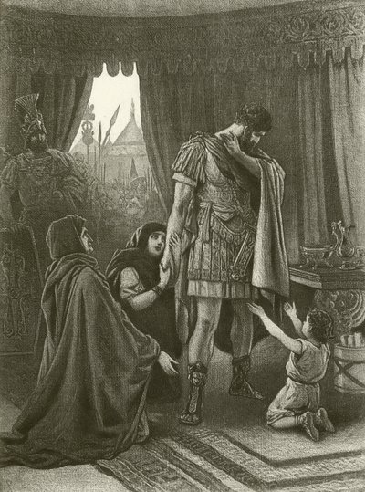Coriolanus. V. felvonás, III. jelenet (mélynyomás) alkotó: Felix Octavius Carr Darley