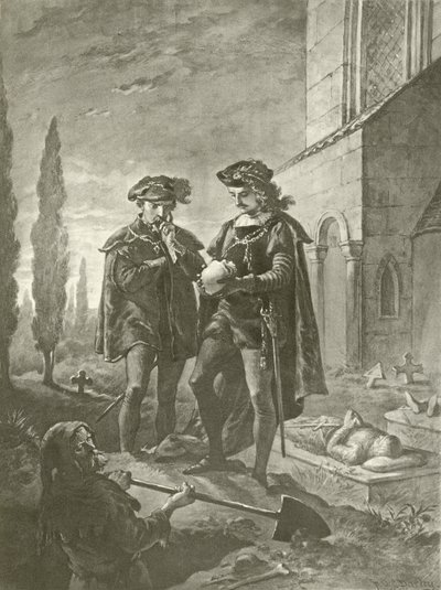 Hamlet. V. felvonás, I. jelenet (mélynyomás) alkotó: Felix Octavius Carr Darley