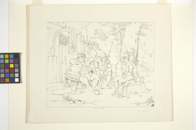 Rip Van Winkle illusztrációi, 3. tábla (litográfia) alkotó: Felix Octavius Carr Darley