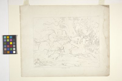 Álmos üreg legendájának illusztrációi, 6. tábla (litográfia) alkotó: Felix Octavius Carr Darley